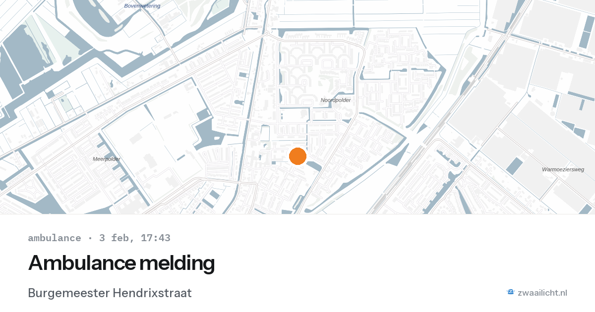 Ambulance melding — 3 feb 2026