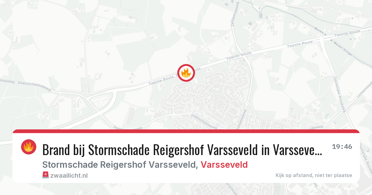 Brand bij Stormschade Reigershof Varsseveld in Varsseveld — 15 jul 2026