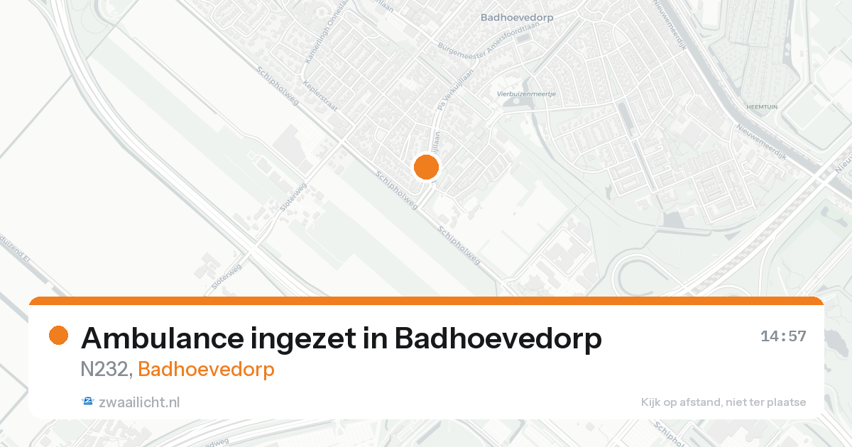 Ambulance ingezet in Badhoevedorp — 22 aug 2026