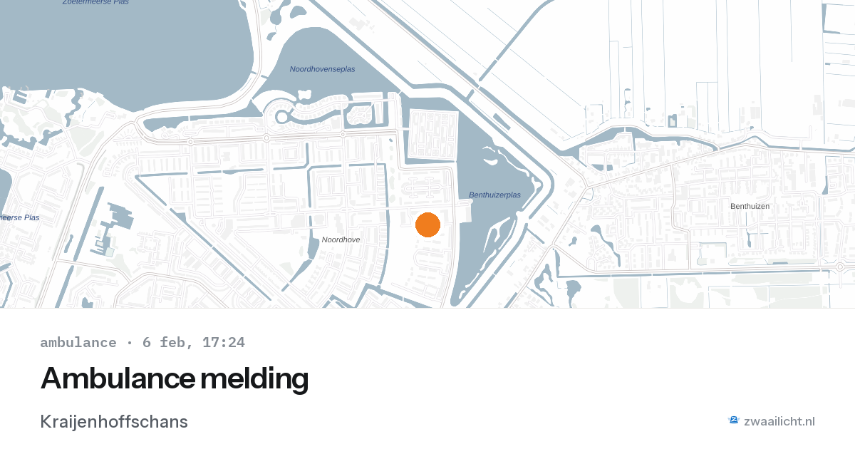Ambulance melding — 6 feb 2026