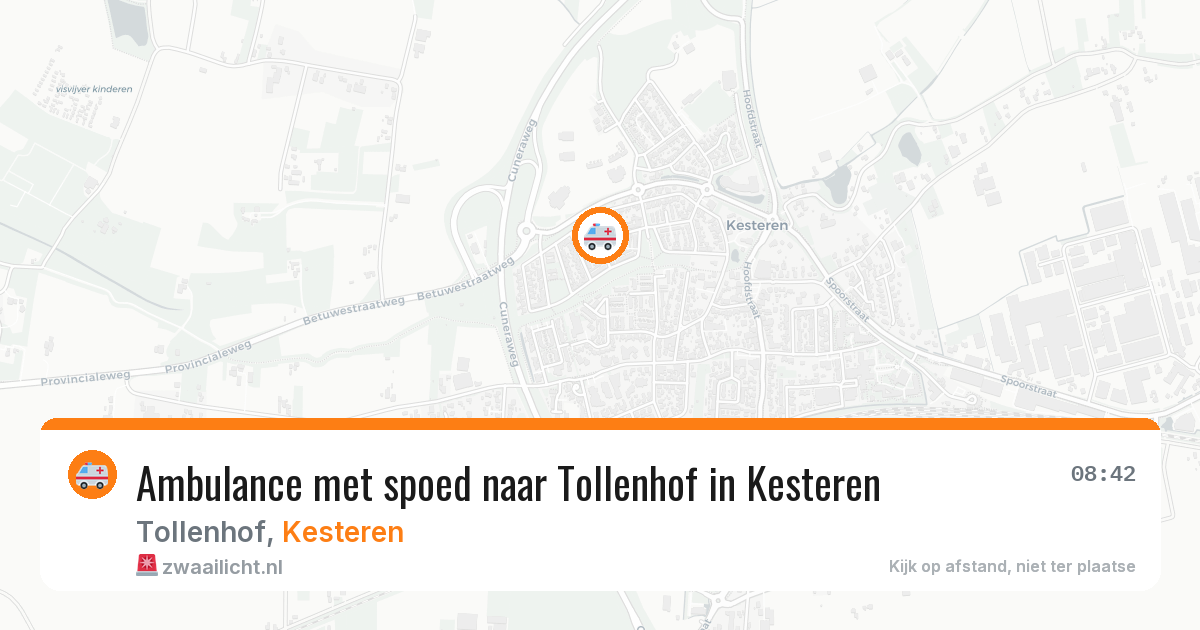 Ambulance met spoed naar Tollenhof in Kesteren — 11 mei 2026