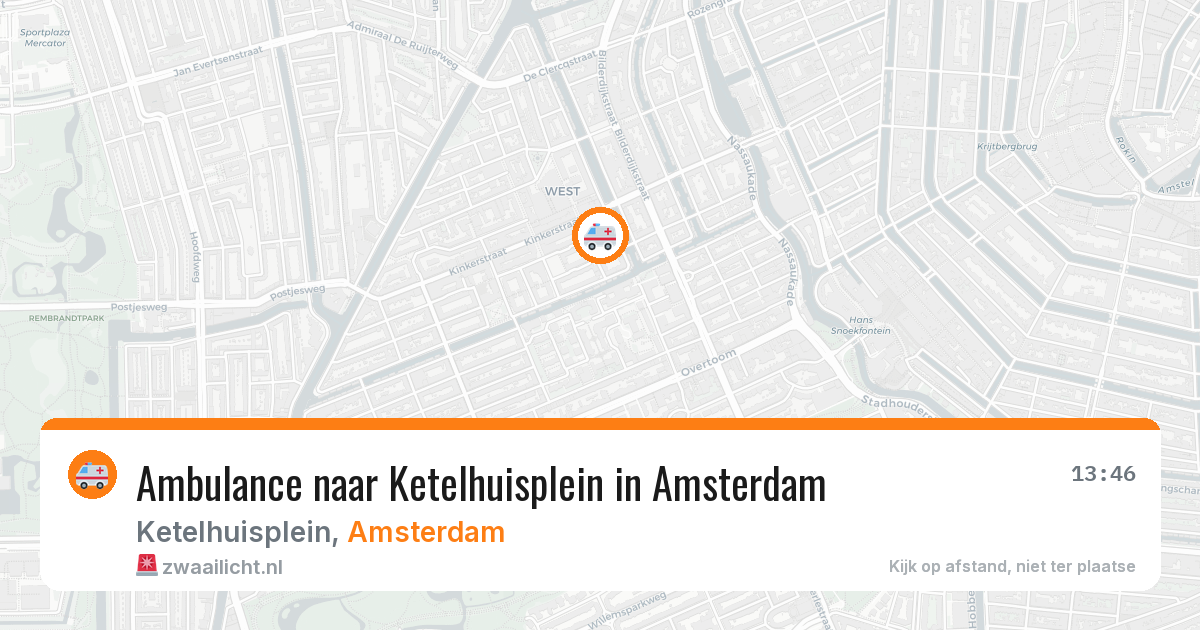 Ambulance naar Ketelhuisplein in Amsterdam — 29 mei 2026