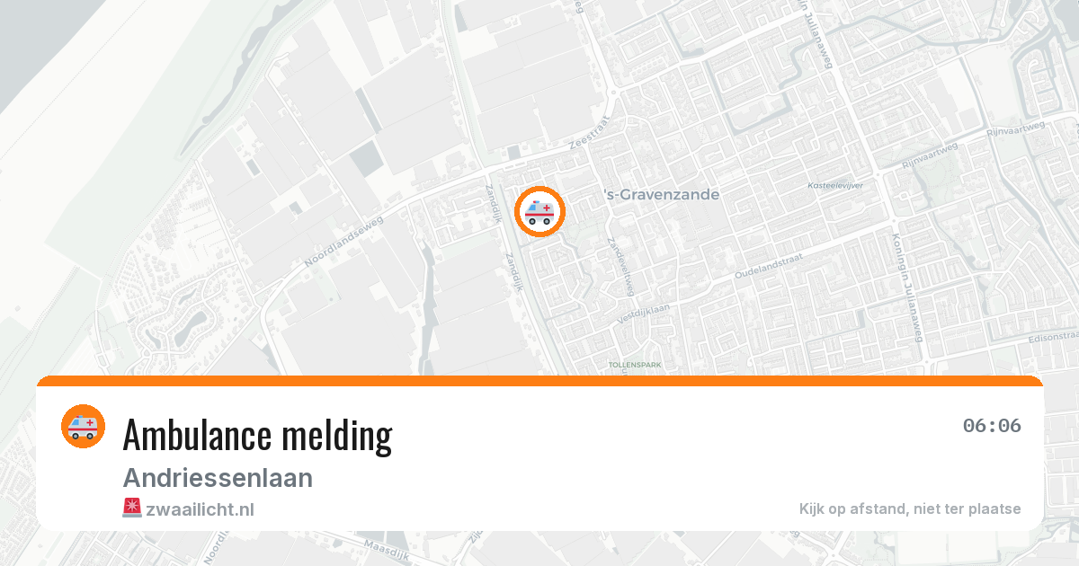 Ambulance melding — 17 mei 2026