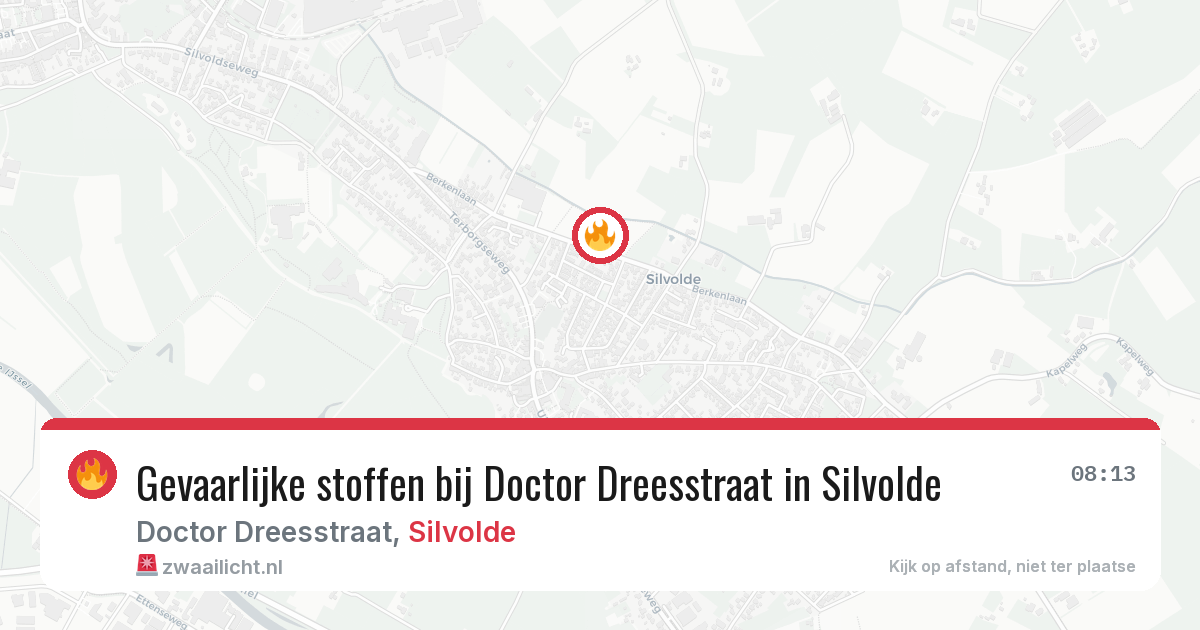 Gevaarlijke stoffen bij Doctor Dreesstraat in Silvolde — 18 mei 2026