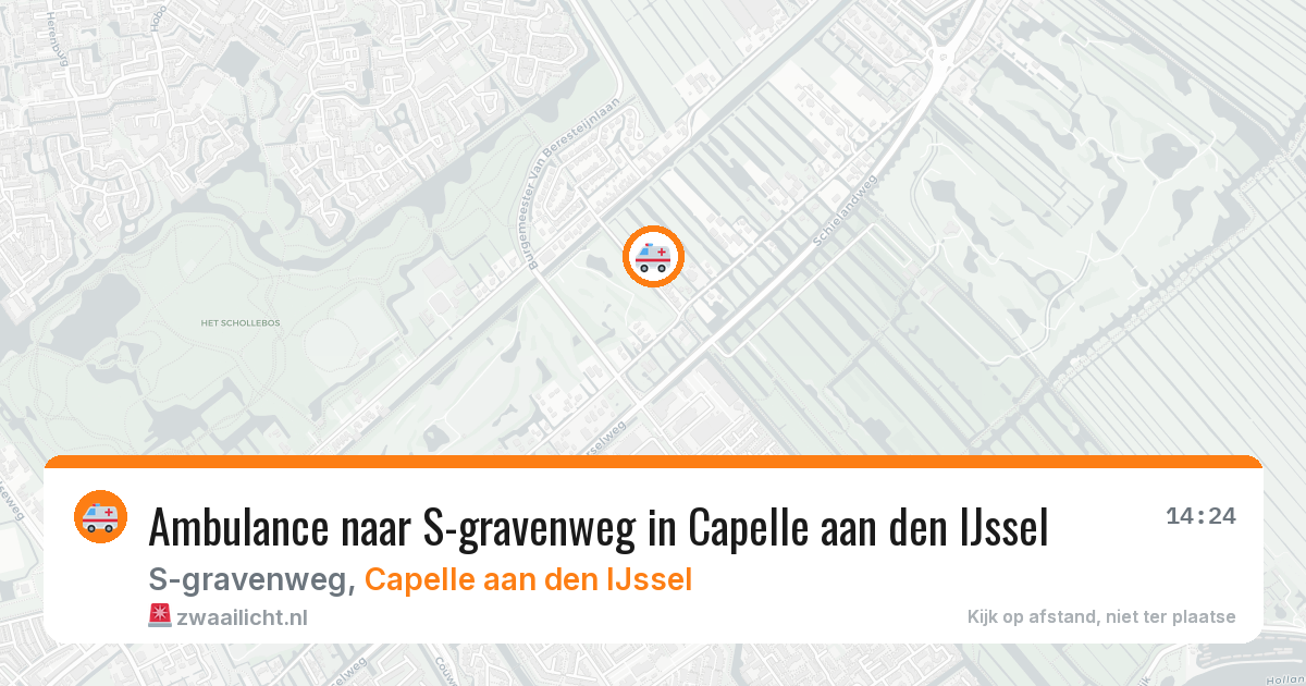 Ambulance naar S-gravenweg in Capelle aan den IJssel — 10 apr 2026
