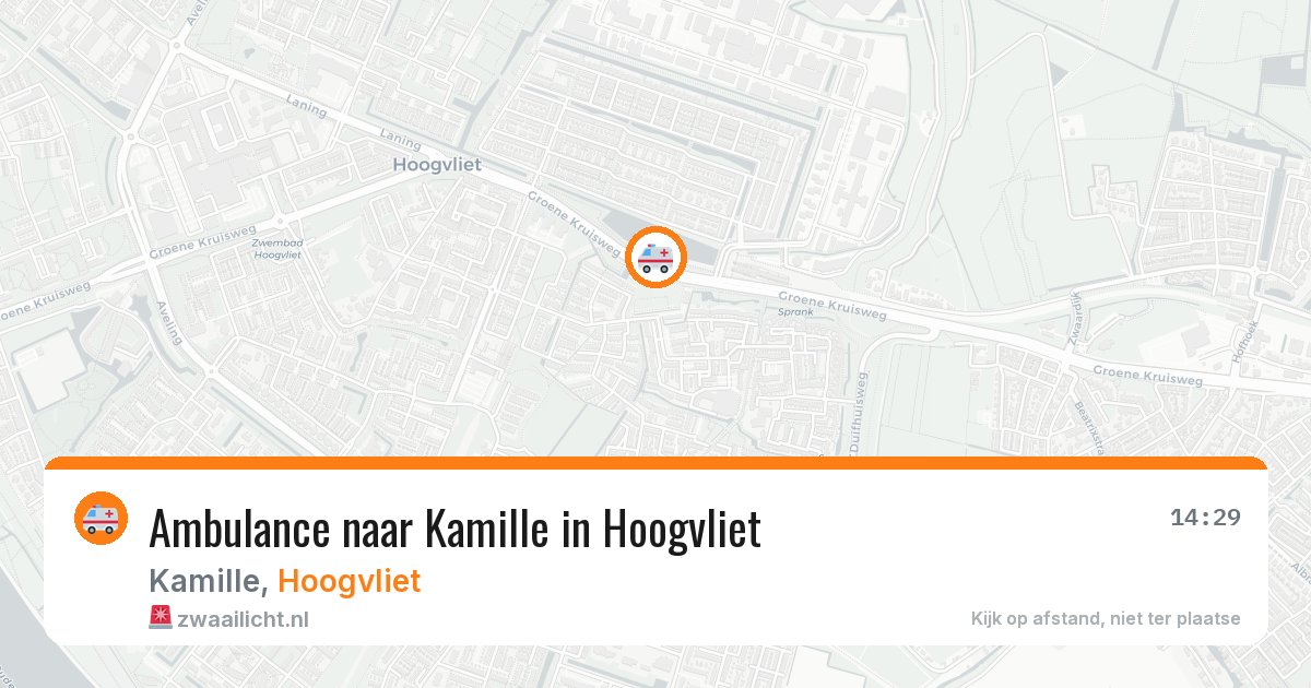 Ambulance naar Kamille in Hoogvliet — 2 apr 2026