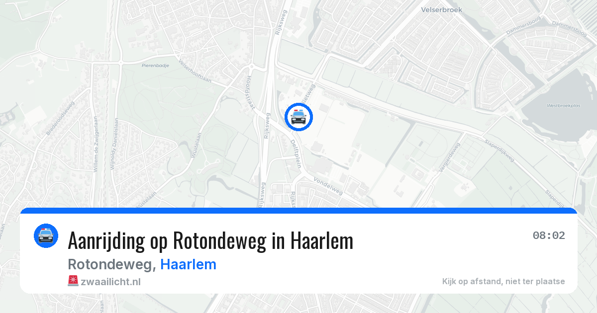 Aanrijding op Rotondeweg in Haarlem — 21 mei 2026