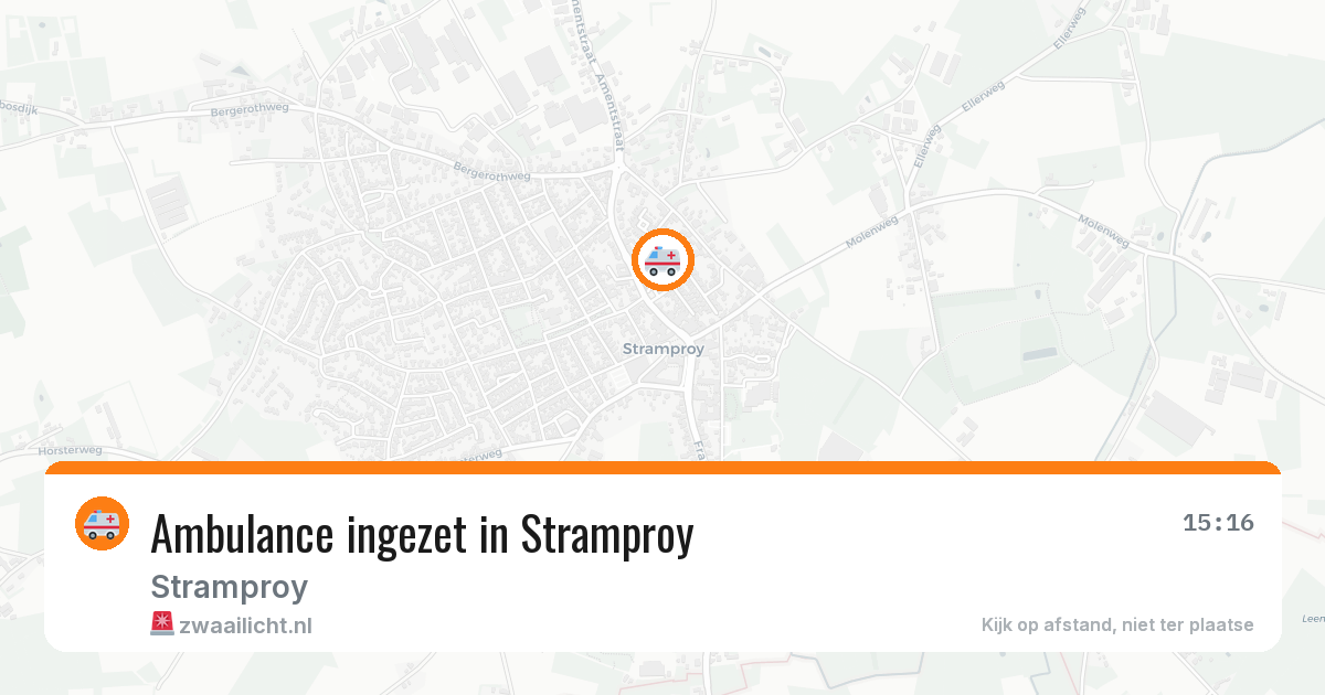 Ambulance ingezet in Stramproy — 13 jul 2026