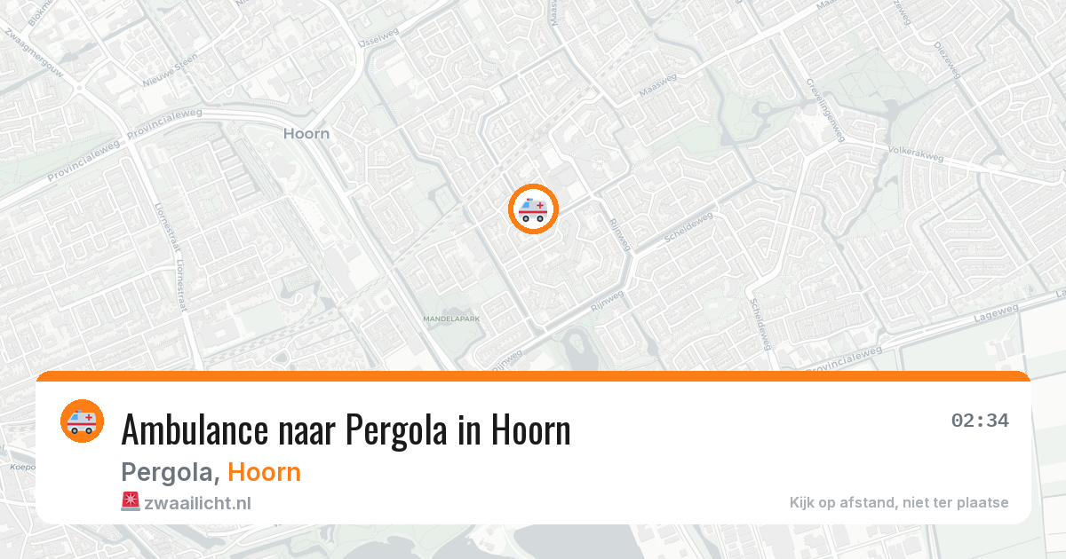 Ambulance naar Pergola in Hoorn — 30 jul 2026