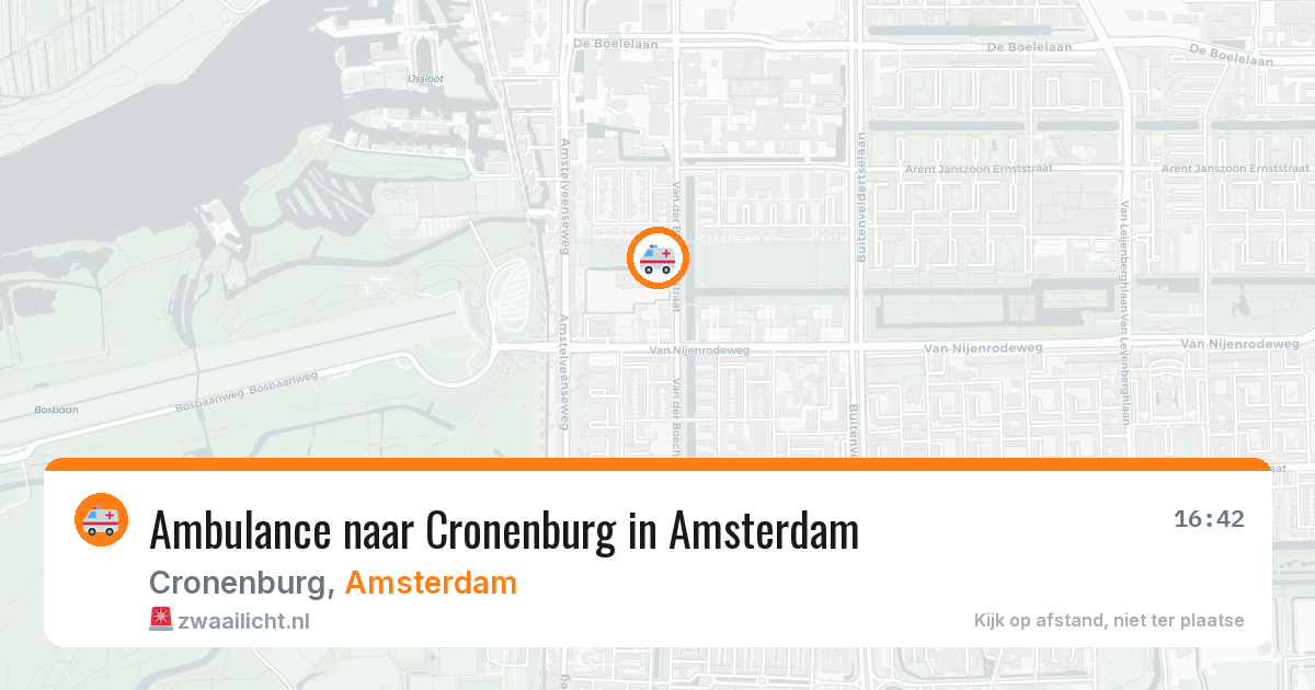 Ambulance naar Cronenburg in Amsterdam — 3 aug 2026
