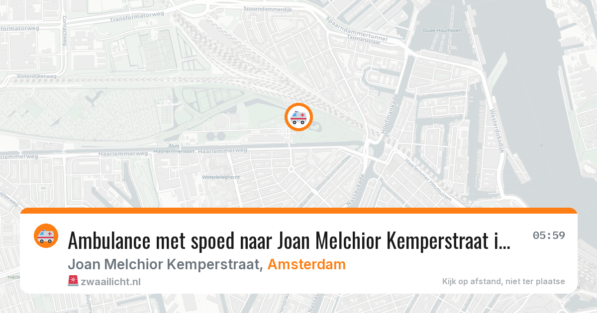 Ambulance met spoed naar Joan Melchior Kemperstraat in Amsterdam — 7 mei 2026