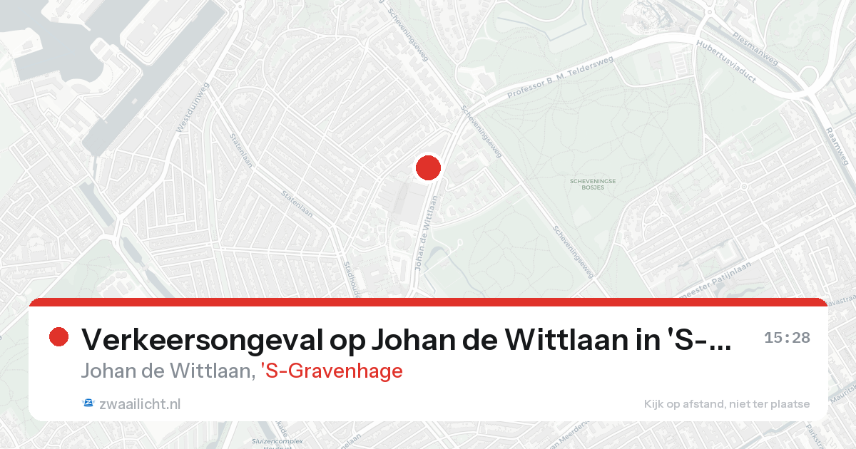 Verkeersongeval op Johan de Wittlaan in 'S-Gravenhage — 25 aug 2026