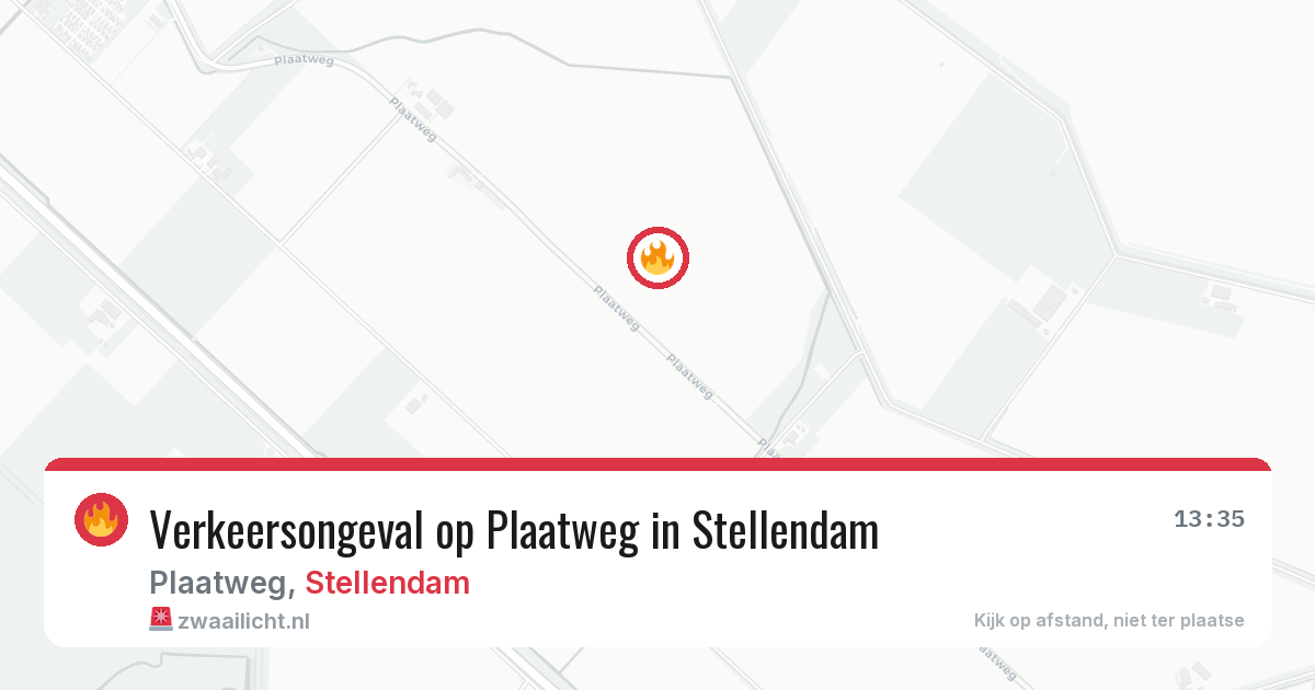 Verkeersongeval op Plaatweg in Stellendam — 16 mei 2026
