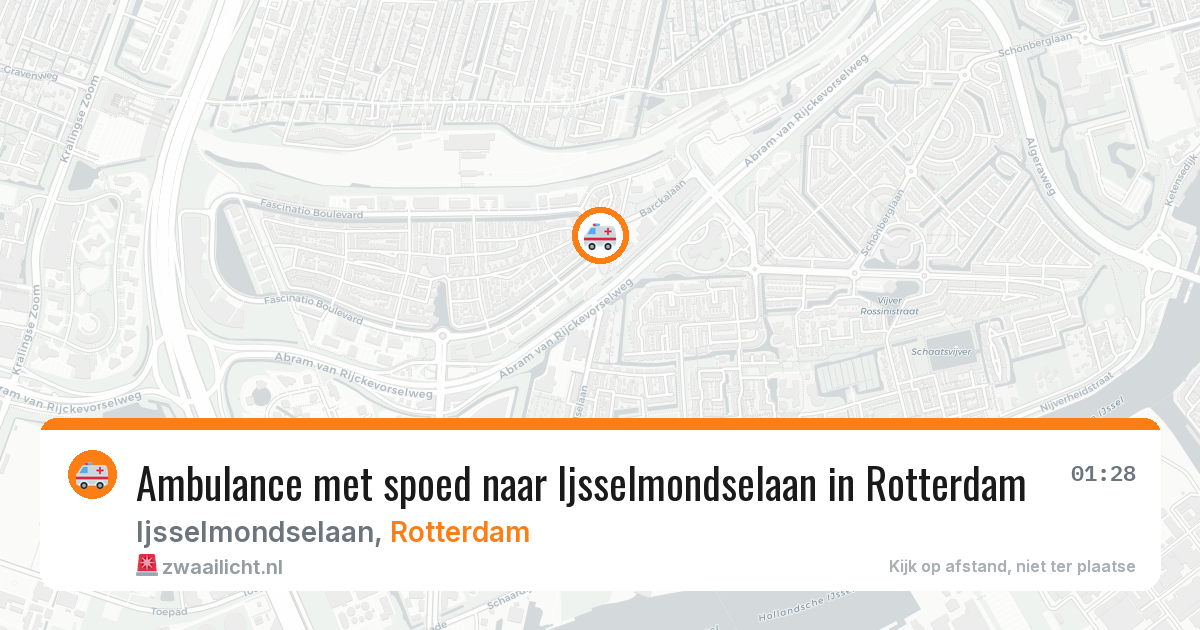 Ambulance met spoed naar Ijsselmondselaan in Rotterdam — 4 aug 2026