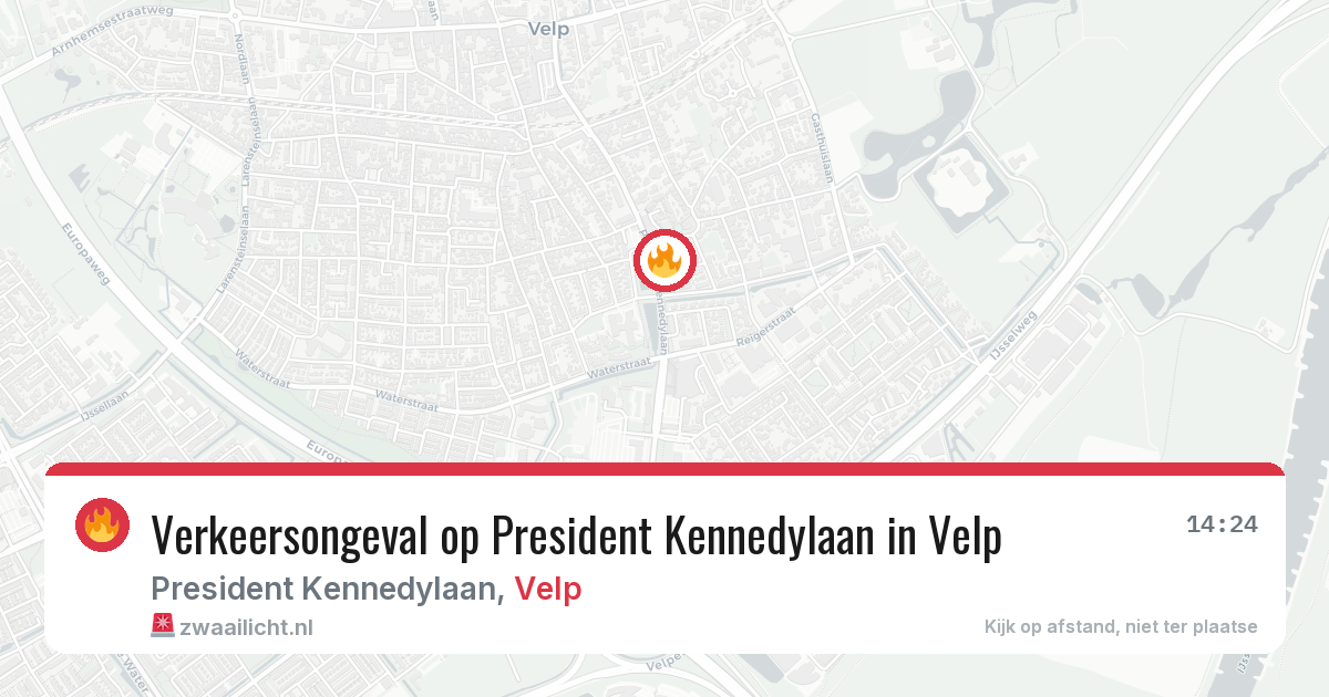 Verkeersongeval op President Kennedylaan in Velp — 23 mei 2026