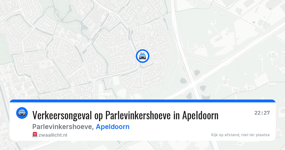 Verkeersongeval op Parlevinkershoeve in Apeldoorn — 23 jul 2026