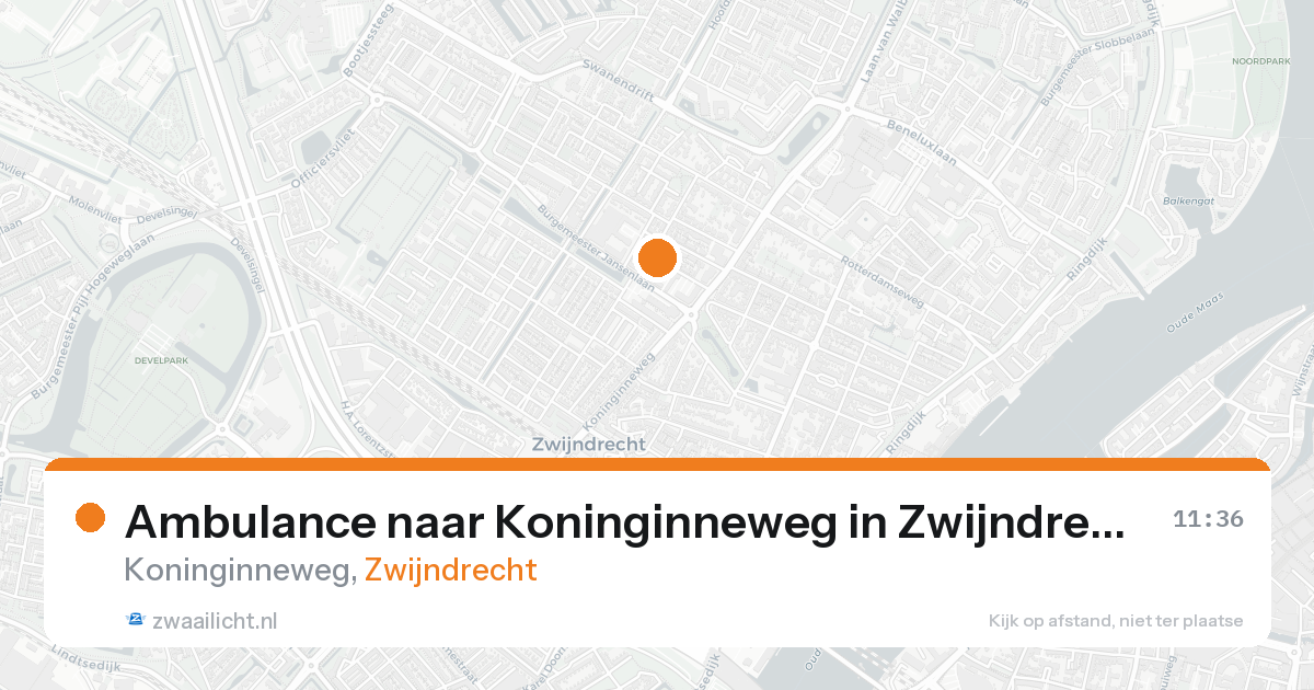 Ambulance naar Koninginneweg in Zwijndrecht — 23 aug 2026