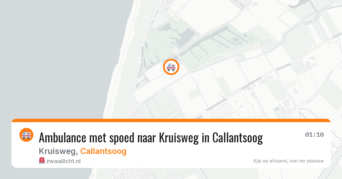 Ambulance met spoed naar Kruisweg in Callantsoog — 14 apr 2026