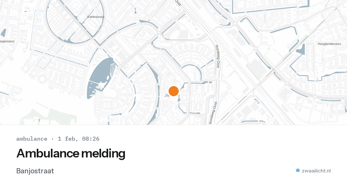 Ambulance melding — 1 feb 2026