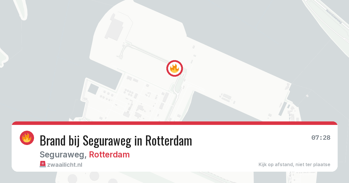 Brand bij Seguraweg in Rotterdam — 27 mrt 2026
