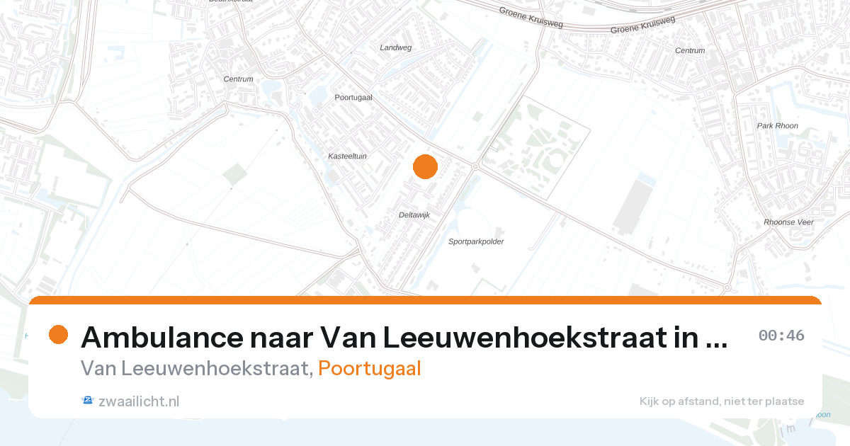 Ambulance naar Van Leeuwenhoekstraat in Poortugaal — 6 feb 2026
