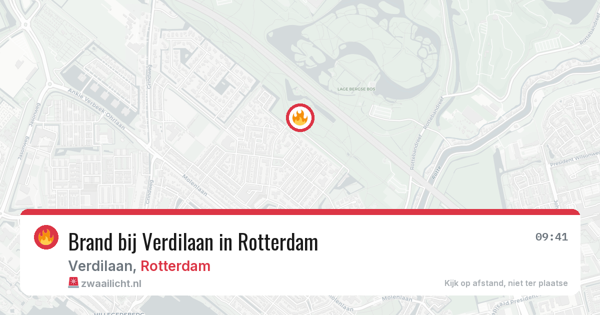 Brand bij Verdilaan in Rotterdam — 7 mei 2026