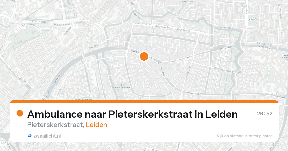 Ambulance naar Pieterskerkstraat in Leiden — 31 jan 2026