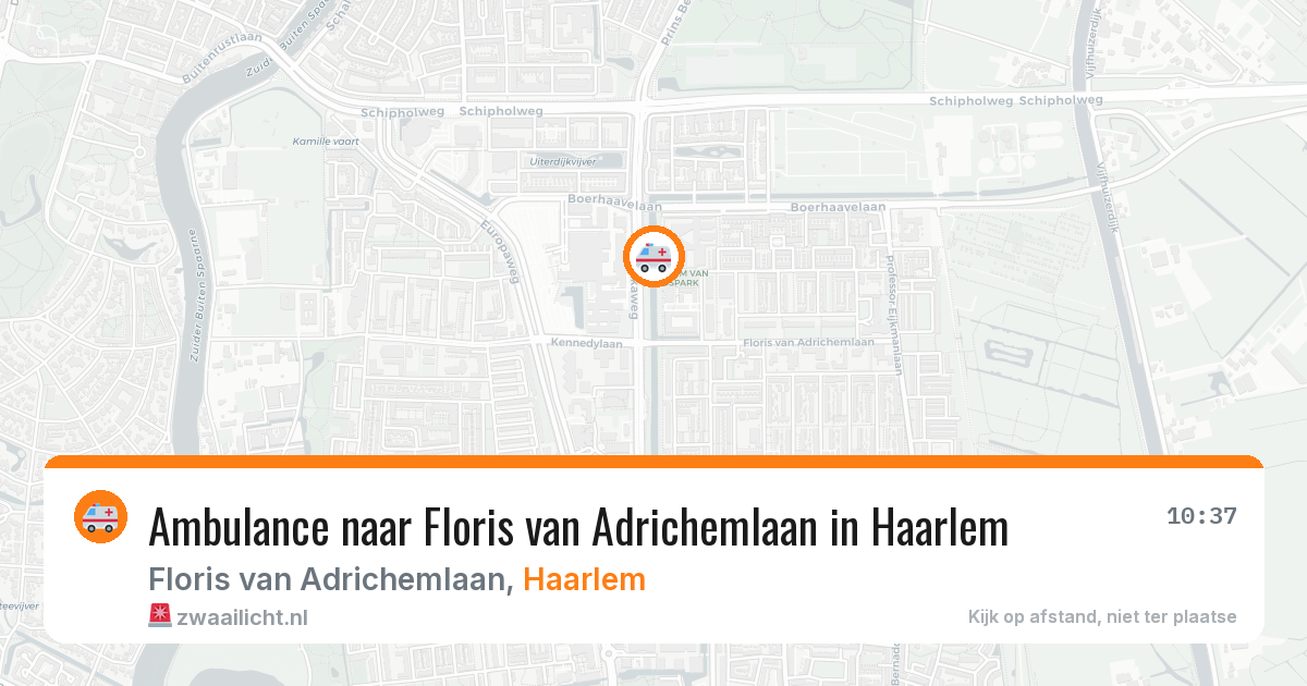 Ambulance naar Floris van Adrichemlaan in Haarlem — 23 mrt 2026