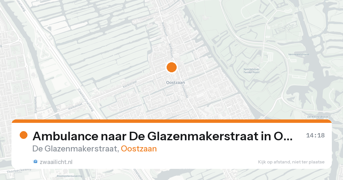 Ambulance naar De Glazenmakerstraat in Oostzaan — 3 jun 2026
