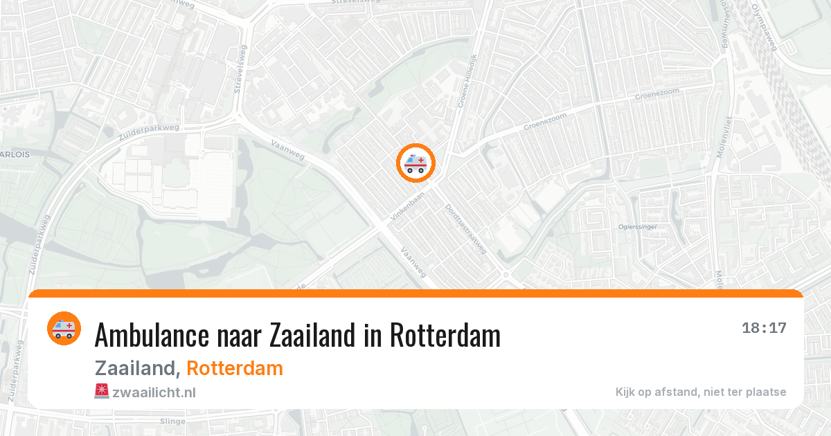 Ambulance naar Zaailand in Rotterdam — 10 mrt 2026