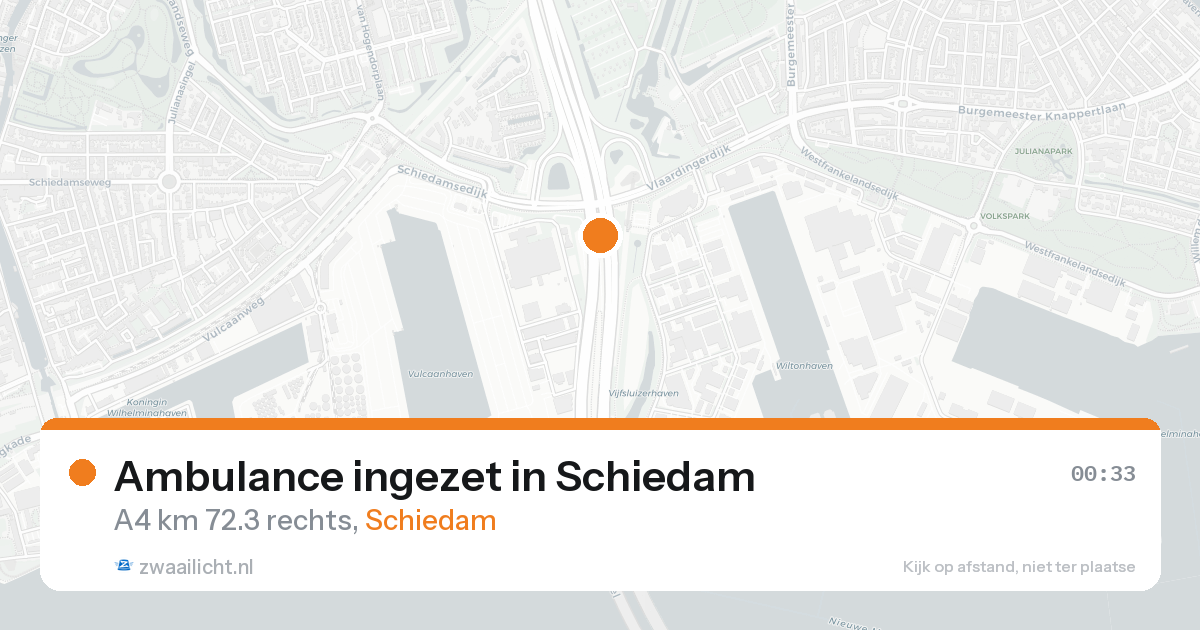 Ambulance ingezet in Schiedam — 17 aug 2026