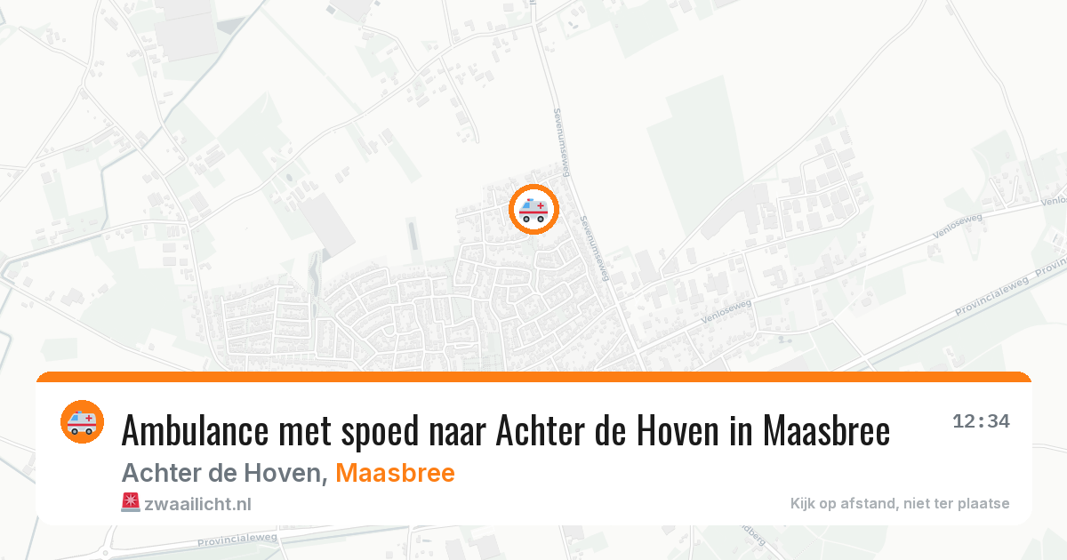 Ambulance met spoed naar Achter de Hoven in Maasbree — 4 jun 2026