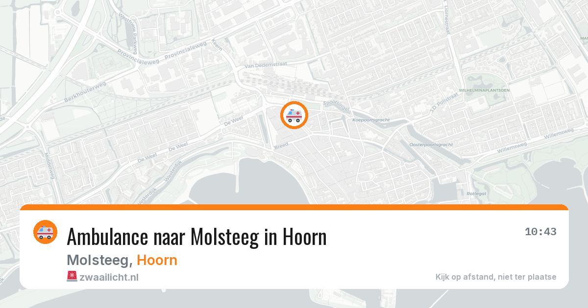 Ambulance naar Molsteeg in Hoorn — 30 jun 2026