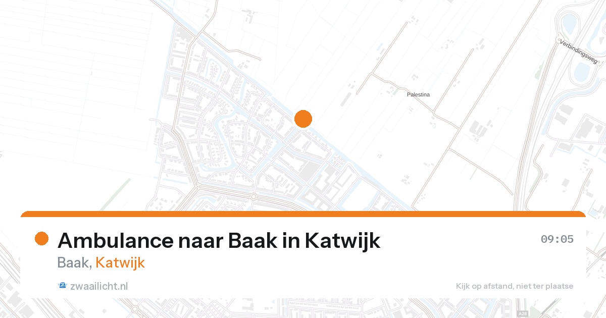 Ambulance naar Baak in Katwijk — 29 apr 2026