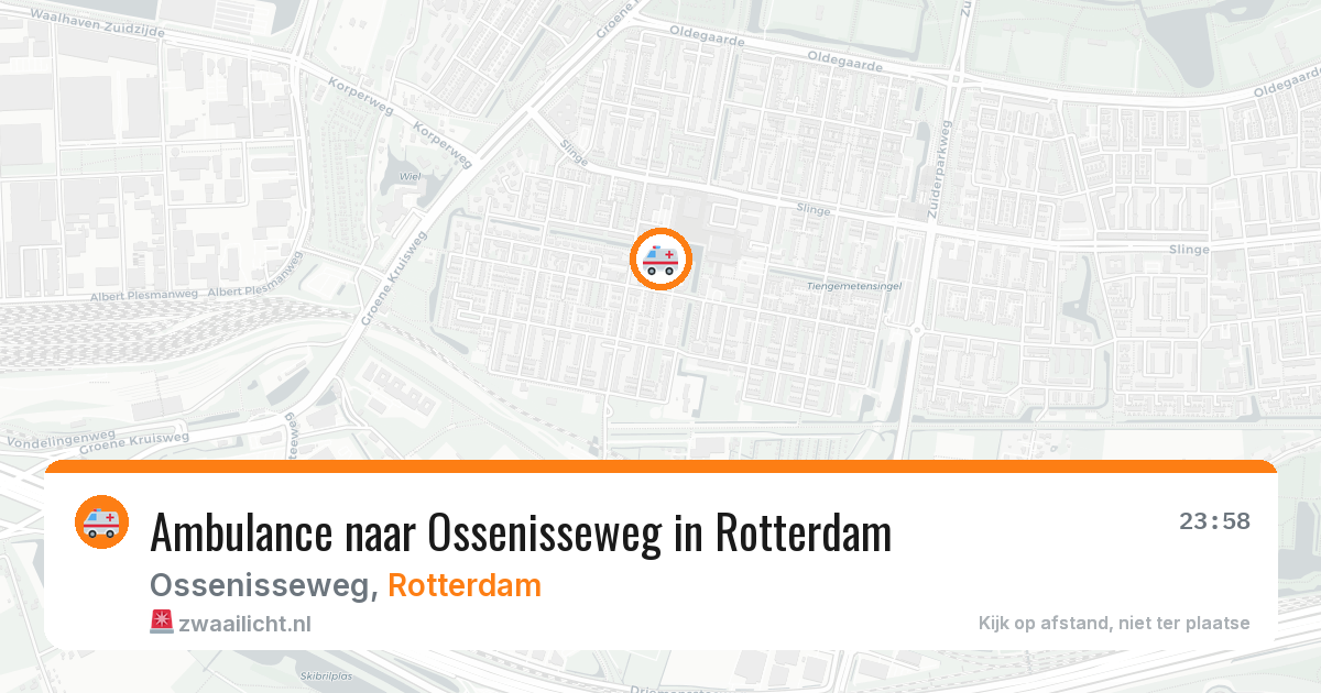 Ambulance naar Ossenisseweg in Rotterdam — 13 apr 2026