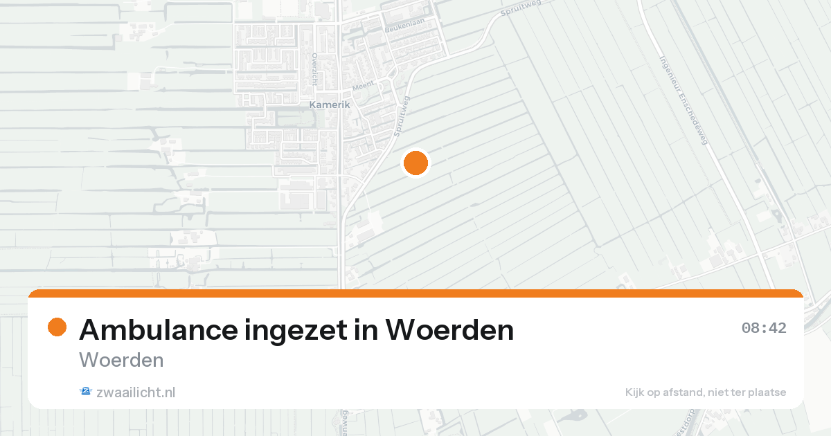 Ambulance ingezet in Woerden — 17 aug 2026