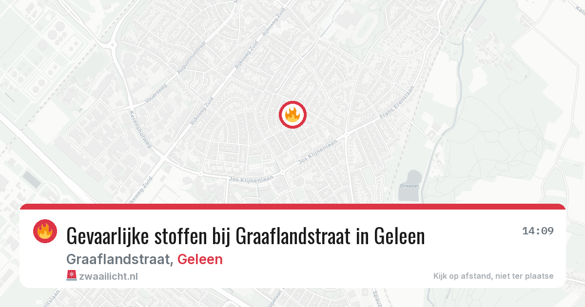 Gevaarlijke stoffen bij Graaflandstraat in Geleen — 19 jun 2026