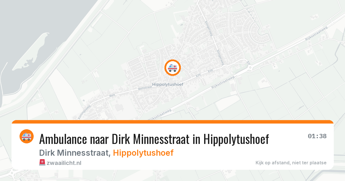 Ambulance naar Dirk Minnesstraat in Hippolytushoef — 19 jan 2026
