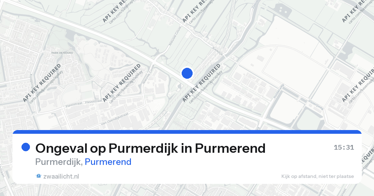 Ongeval op Purmerdijk in Purmerend — 26 aug 2026