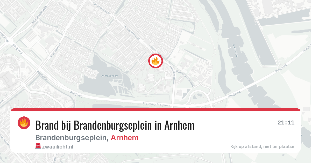 Brand bij Brandenburgseplein in Arnhem — 30 jun 2026