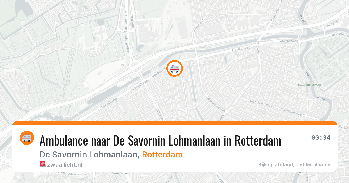 Ambulance naar De Savornin Lohmanlaan in Rotterdam — 23 jun 2026