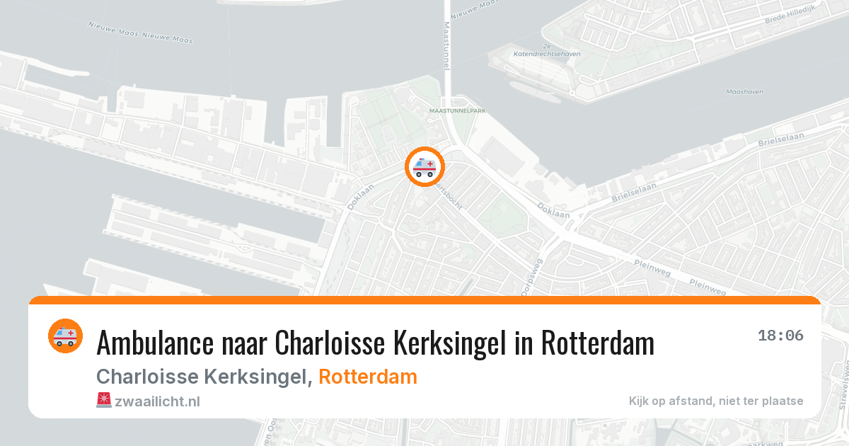 Ambulance naar Charloisse Kerksingel in Rotterdam — 26 jun 2026