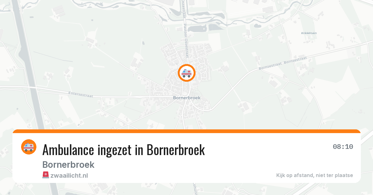 Ambulance ingezet in Bornerbroek — 30 jun 2026