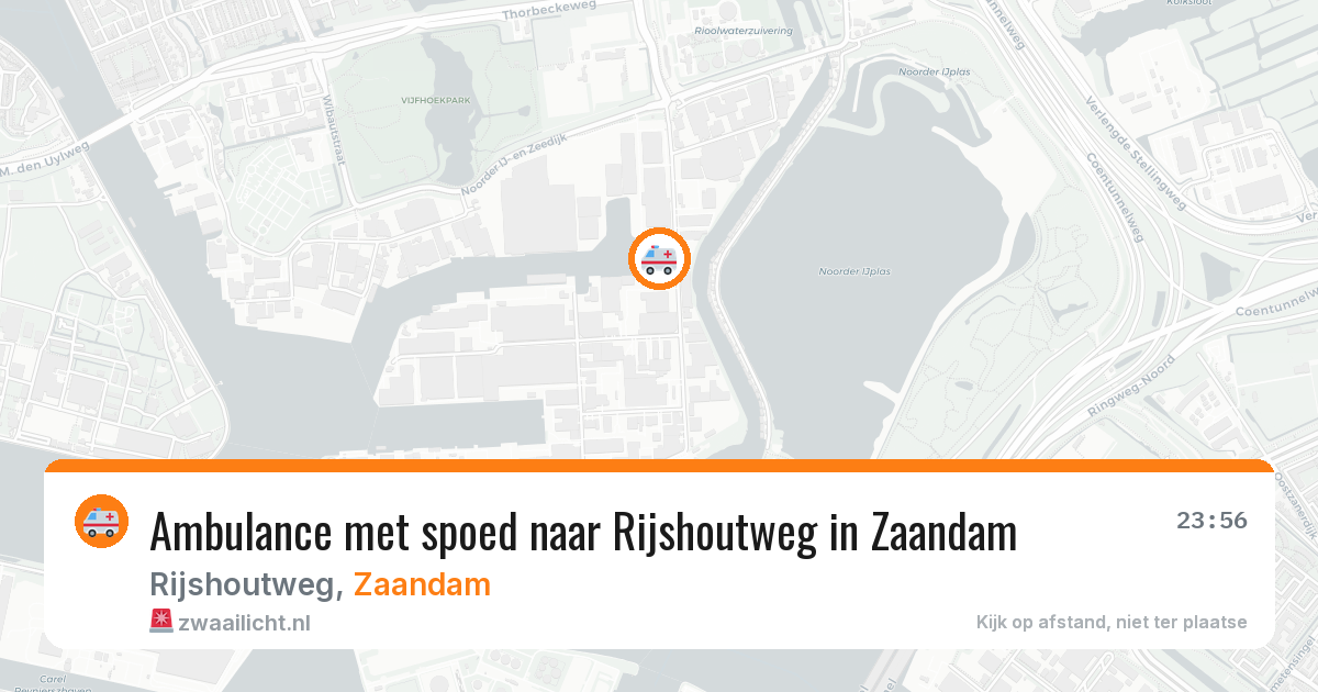 Ambulance met spoed naar Rijshoutweg in Zaandam — 14 apr 2026