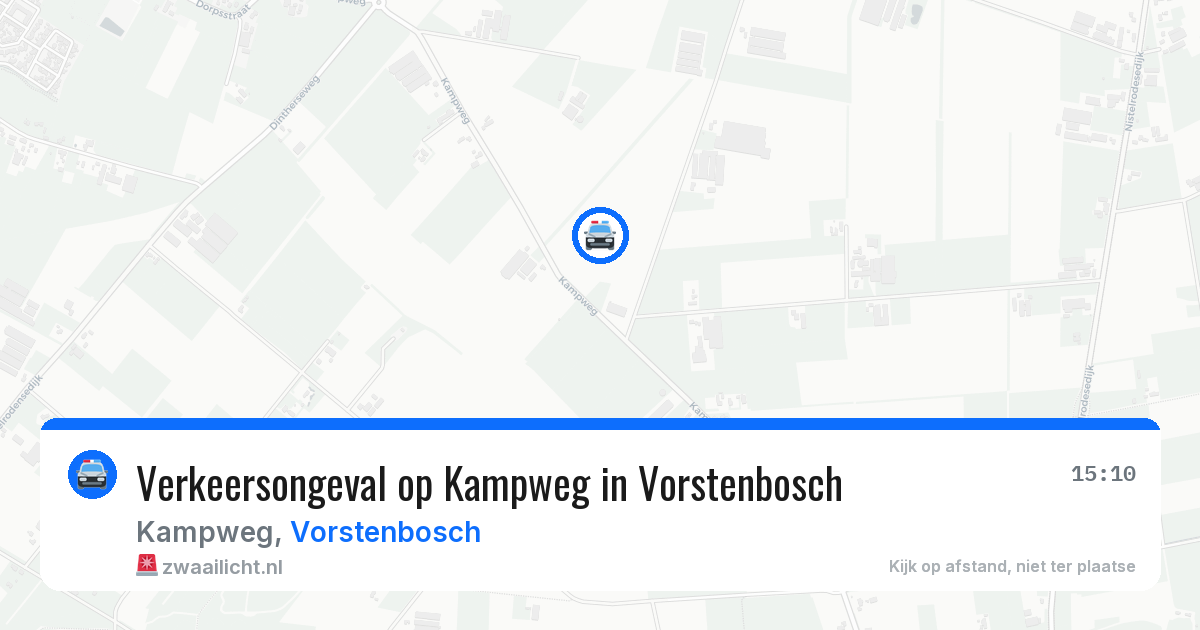 Verkeersongeval op Kampweg in Vorstenbosch — 5 aug 2026
