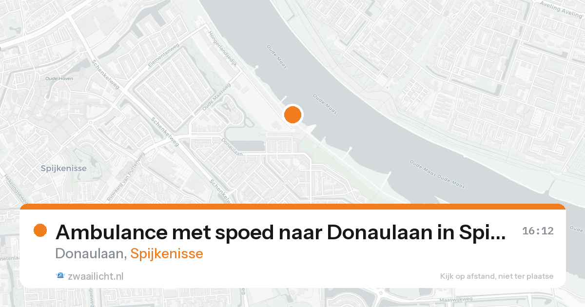 Ambulance met spoed naar Donaulaan in Spijkenisse — 31 mei 2026
