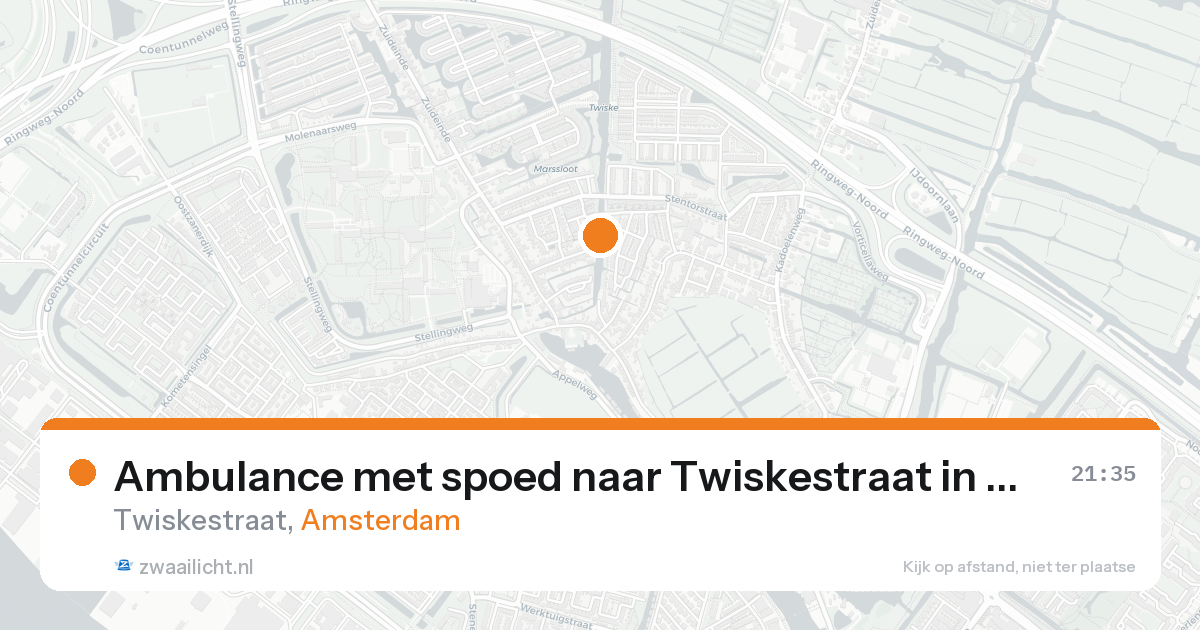 Ambulance met spoed naar Twiskestraat in Amsterdam — 30 jan 2026