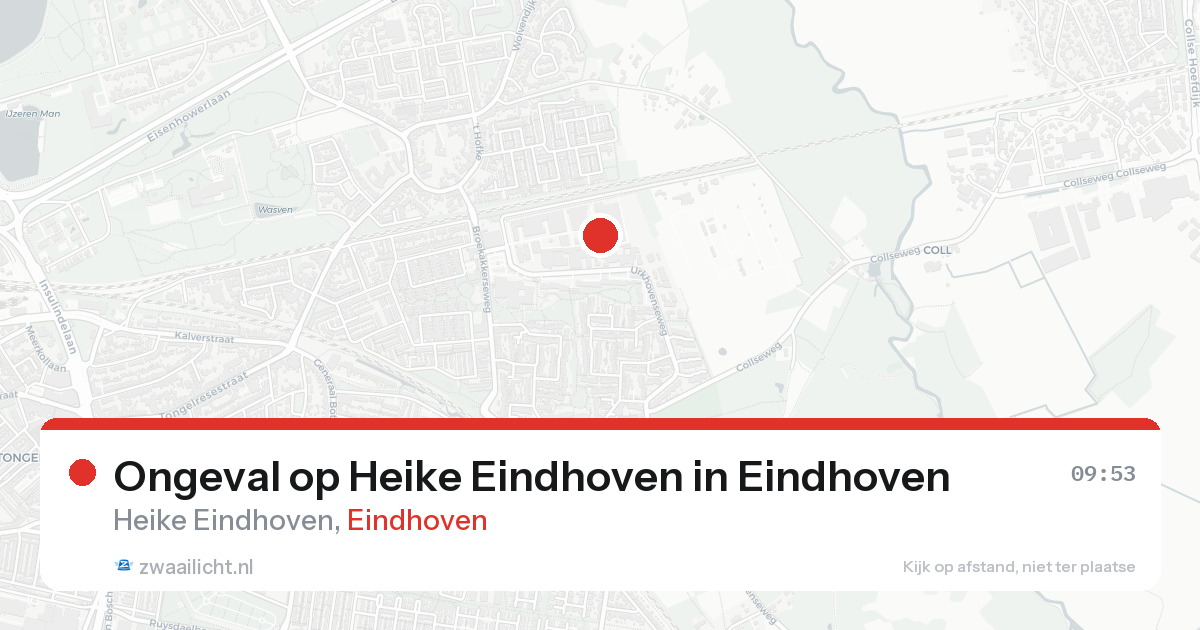 Ongeval op Heike Eindhoven in Eindhoven — 23 aug 2026