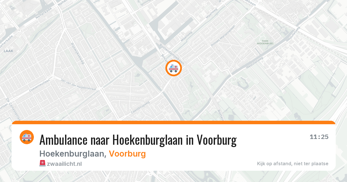 Ambulance naar Hoekenburglaan in Voorburg — 31 mei 2026