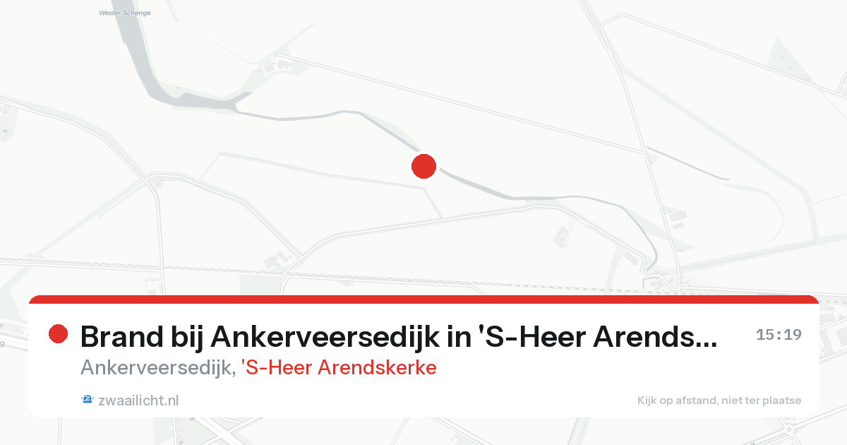 Brand bij Ankerveersedijk in 'S-Heer Arendskerke — 19 aug 2026